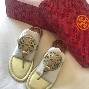 Tory Burch Miller Sandals Gold